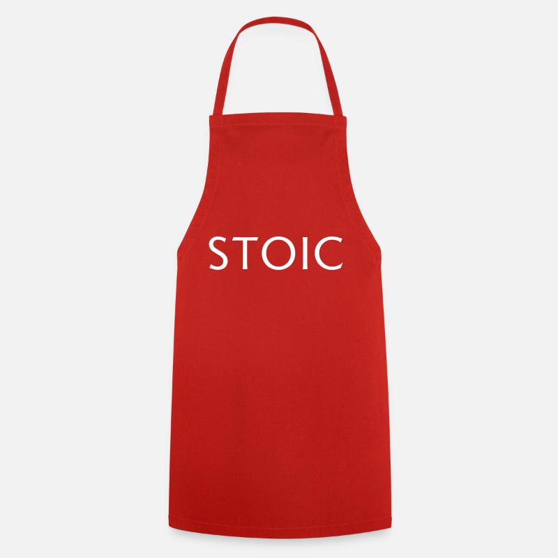Stoicism T-Shirt - Cooking Apron - red