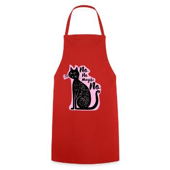 Vintage Cat Tee – Elegantes Schwarz für Frauen - Kochschürze - Rot - Vorne - AI Model Male 185 dark (185cm)