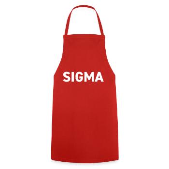 Sigma Light Pack Rank - Cooking Apron - red - Front - AI Model Male 185 dark (185cm)