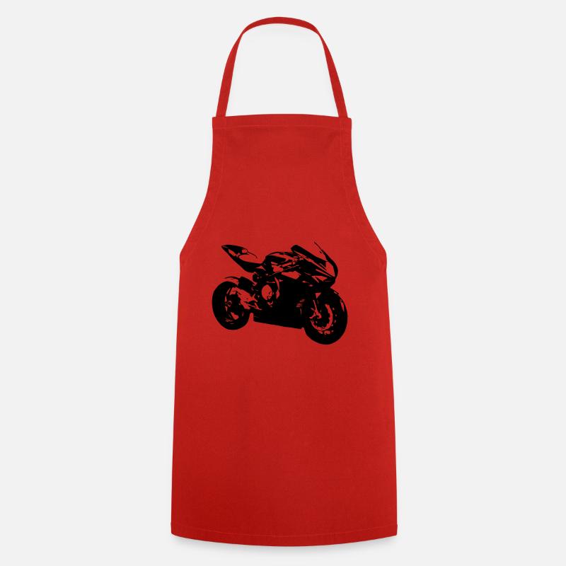 Motorrad - Kochschürze - Rot