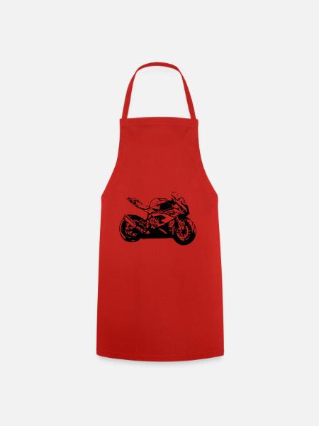 motorbike - Cooking Apron - red