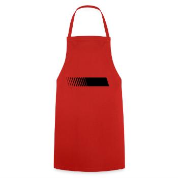 Bande de course droite vierge - Tablier de cuisine - rouge - Devant - AI Model Male 185 dark (185cm)