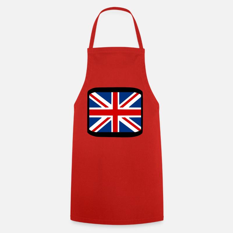 Union Jack - Tablier de cuisine - rouge
