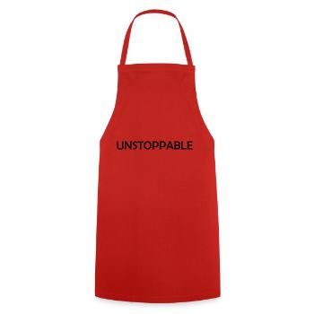 Unstoppable t-shirt - Cooking Apron - red - Front - AI Model Male 185 dark (185cm)