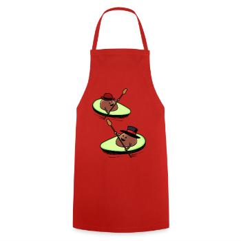 Kayak Avocado Race Paddle Boat Rowing Sporty - Cooking Apron - red - Front - AI Model Male 185 dark (185cm)