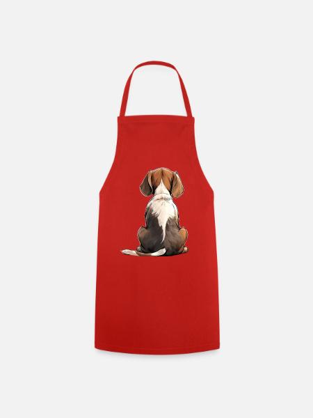 Beagle - Tablier de cuisine - rouge