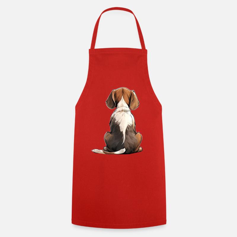 Beagle - Kochschürze - Rot