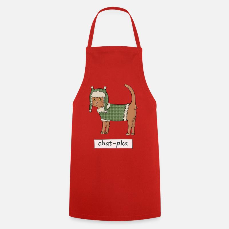 Chat-pka - Tablier de cuisine - rouge