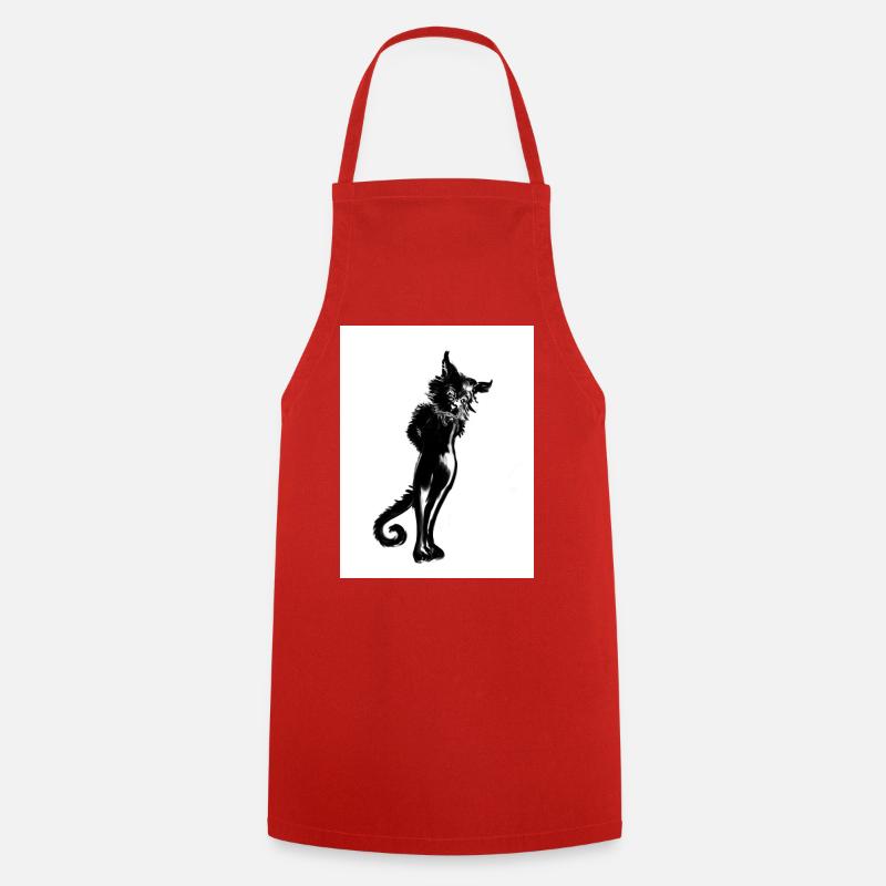 Steh auf, Katzen! - Kochschürze - Rot