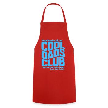 Cool Dads Club - Papa Vatertag Geschenk - Kochschürze - Rot - Vorne - AI Model Male 185 dark (185cm)