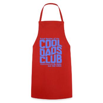 Cool Dads Club - Papa Vatertag Geschenk - Kochschürze - Rot - Vorne - AI Model Male 185 dark (185cm)
