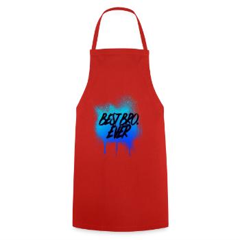 Best Bro Ever Best Brother Gift Family - Cooking Apron - red - Front - AI Model Male 185 dark (185cm)