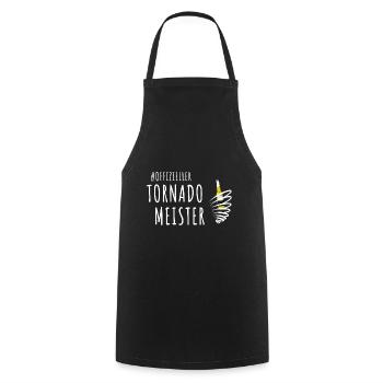 Tornado entzünden Mallorca Bier - Kochschürze - Schwarz - Vorne - AI Model Male 185 dark (185cm)