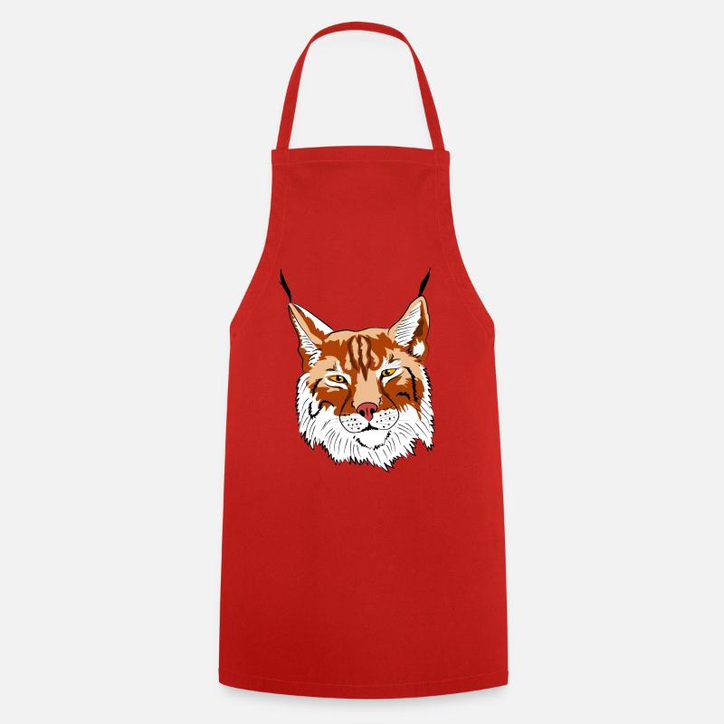 lynx - Cooking Apron - red