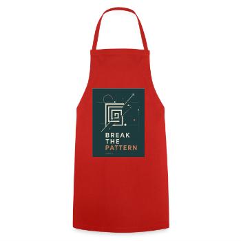 Bbreak das Muster - briser le schéma - Tablier de cuisine - rouge - Devant - AI Model Male 185 dark (185cm)