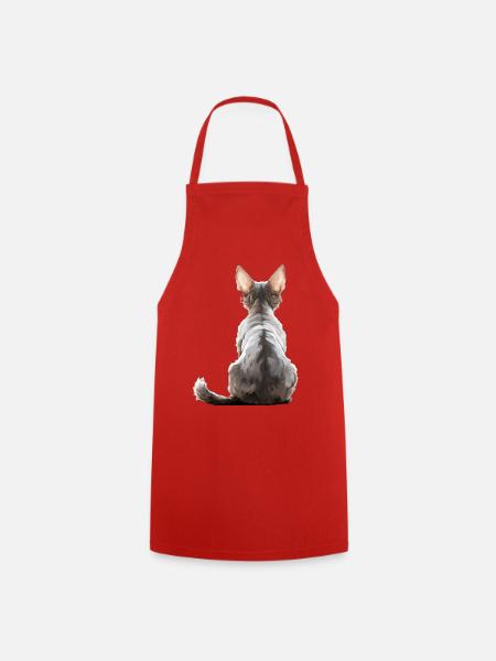 Devon Rex - Kochschürze - Rot