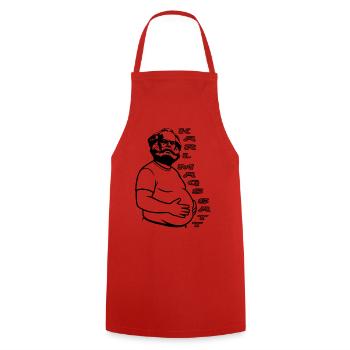 Karl Marx Fun Design Karl Mags Satt - Tablier de cuisine - rouge - Devant - AI Model Male 185 dark (185cm)
