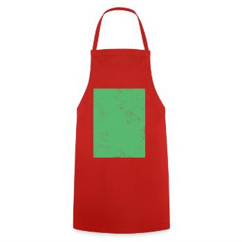 Green gradient with smooth transitions - Cooking Apron - red - Front - AI Model Male 185 dark (185cm)