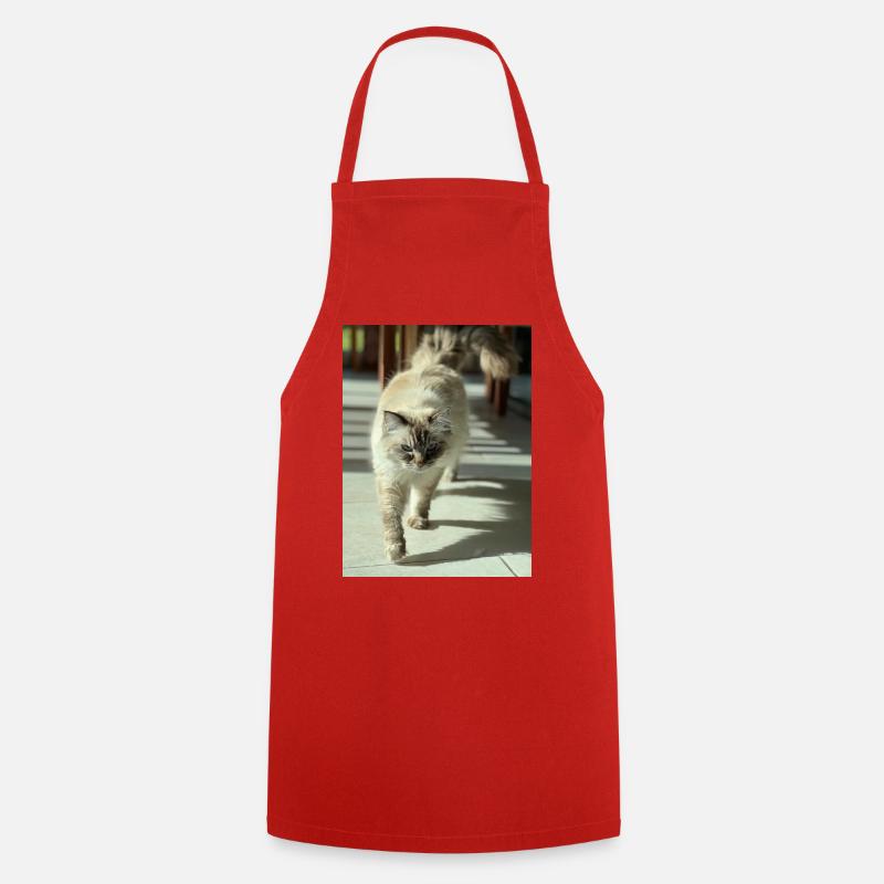 Sunpaw Cat - Cooking Apron - red