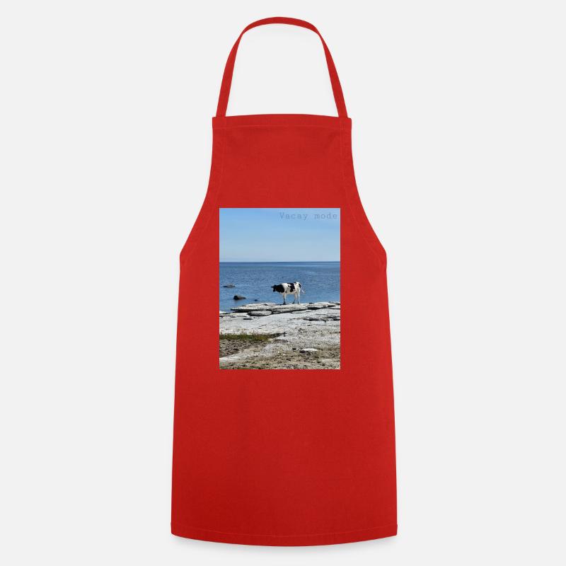 Mode vacances - Tablier de cuisine - rouge
