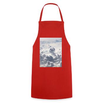 Clouds Dreaming Above the Sky - Cooking Apron - red - Front - AI Model Male 185 dark (185cm)