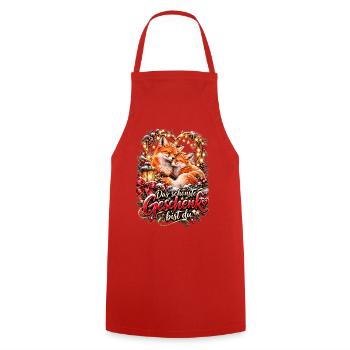 Das schönste Geschenk bist du (Weihnachten) - Kochschürze - Rot - Vorne - AI Model Male 185 dark (185cm)