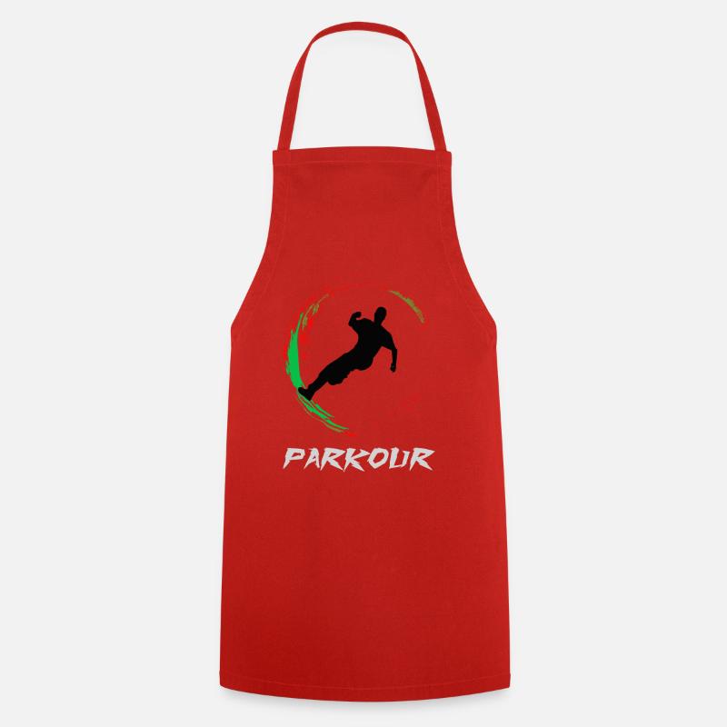 Parkour - Tablier de cuisine - rouge