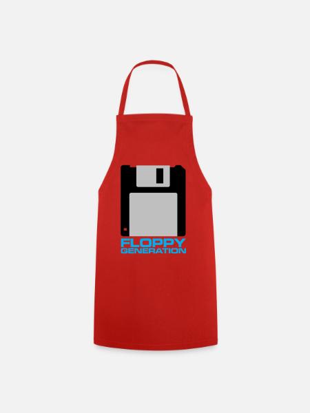 Floppy Generation 3.5 - Cooking Apron - red