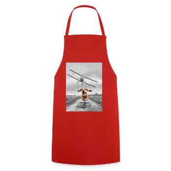North by northwest - Cooking Apron - red - Front - AI Model Male 185 dark (185cm)