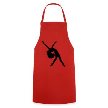 danseuse - Tablier de cuisine - rouge - Devant - AI Model Male 185 dark (185cm)