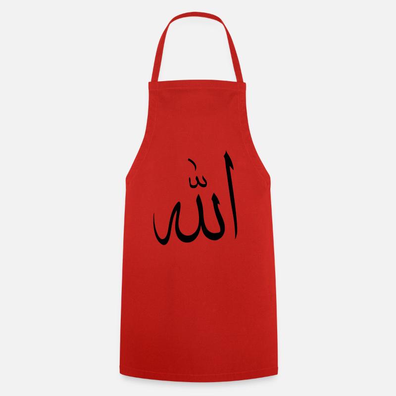 allah Allah muslim arab symbol islam - Cooking Apron - red