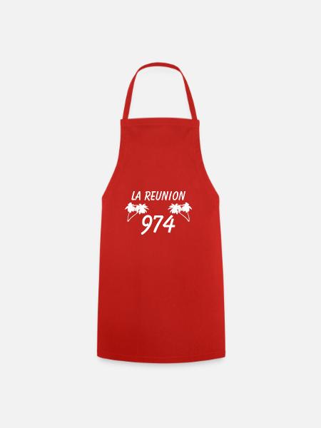 la reunion 974 - Tablier de cuisine - rouge