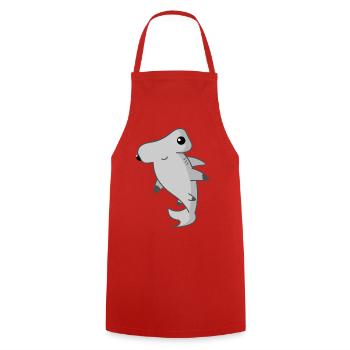 Hammerhead shark shark - Cooking Apron - red - Front - AI Model Male 185 dark (185cm)