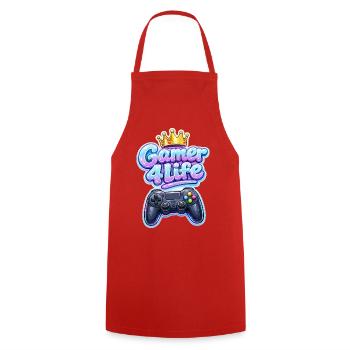 Graphismes de Gamer 4 Life Crown - Tablier de cuisine - rouge - Devant - AI Model Male 185 dark (185cm)