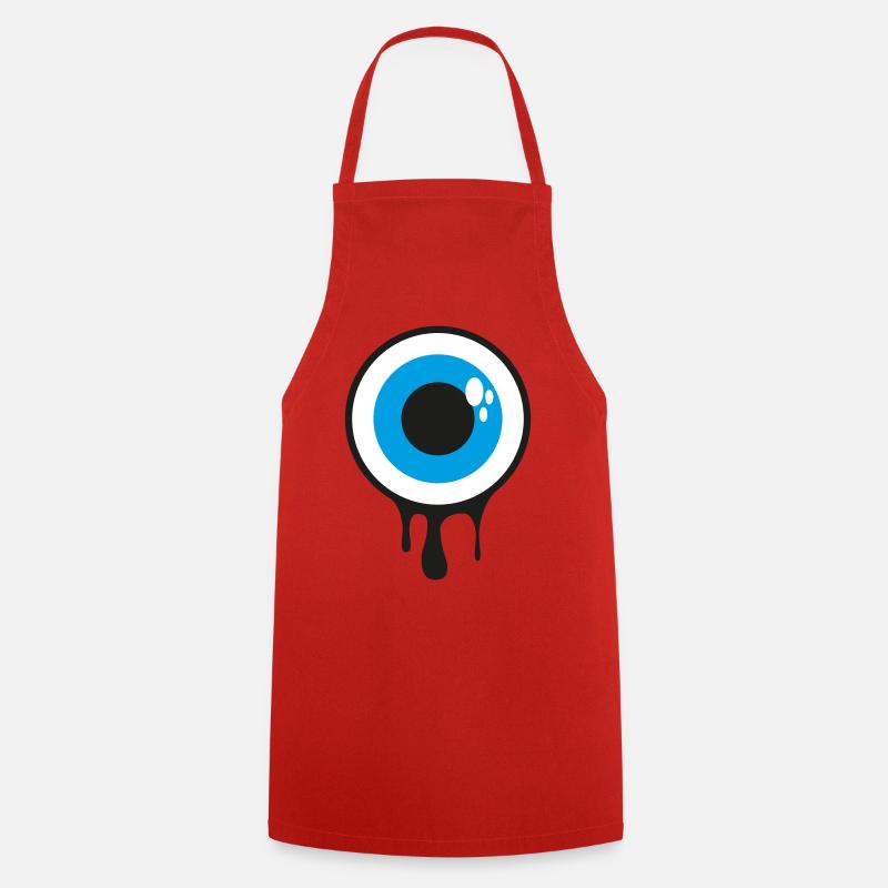 Dripping Eye - Cooking Apron - red