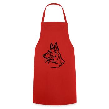 duitseherdervec02 - Tablier de cuisine - rouge - Devant - AI Model Male 185 dark (185cm)