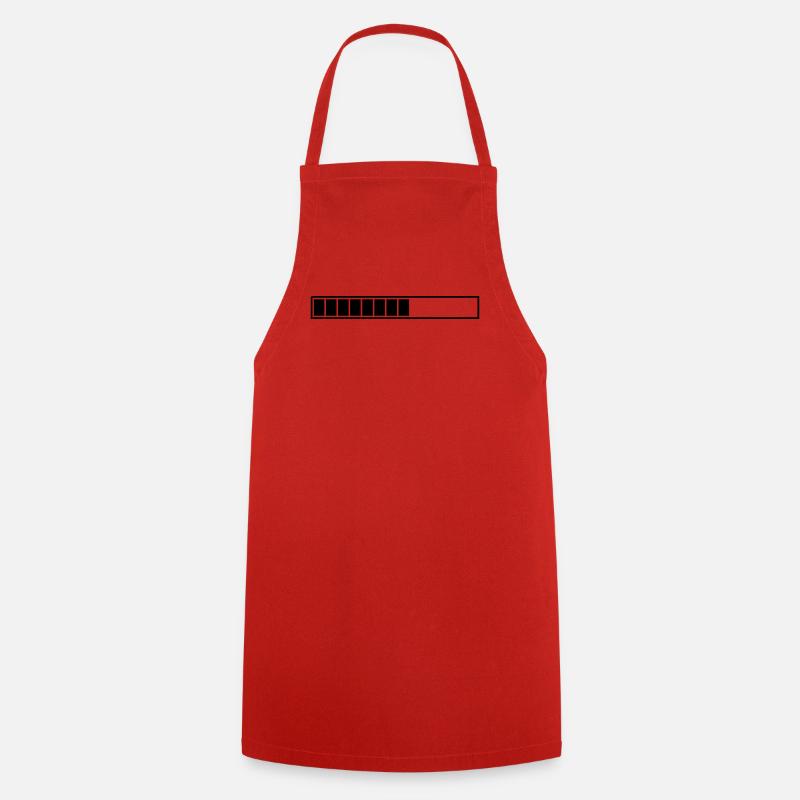 barre de chargement à personnaliser - Tablier de cuisine - rouge