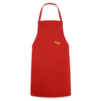 HotDog - Kochschürze - Rot - Vorne - AI Model Male 185 dark (185cm)