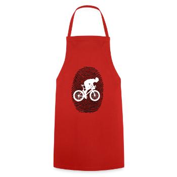 Cyclists - Cooking Apron - red - Front - AI Model Male 185 dark (185cm)