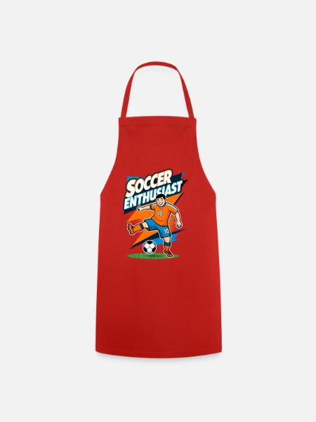 Soccer Enthusiast - Kochschürze - Rot