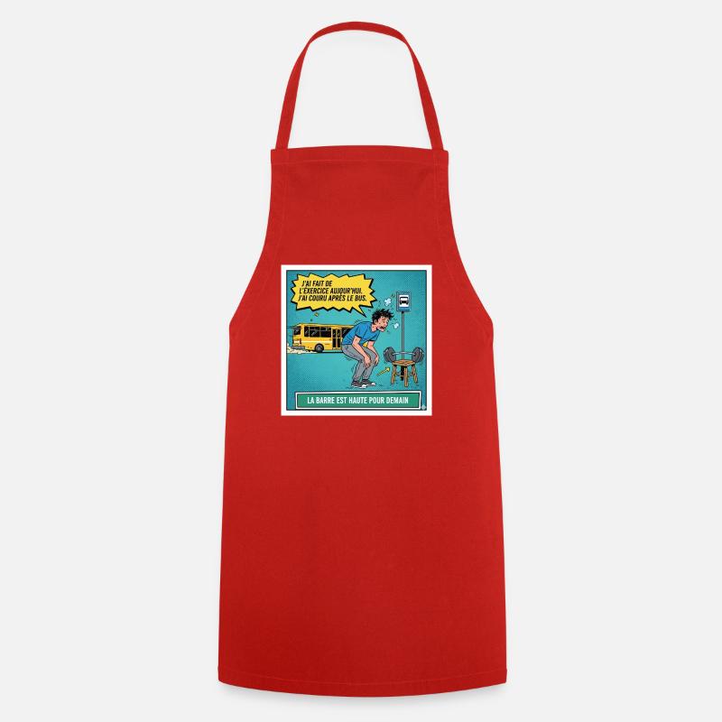 High bar for tomorrow - Cooking Apron - red