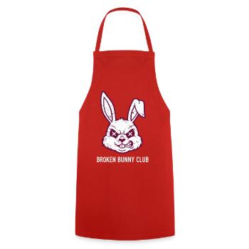 Heavy Metal Easter Party Rocker Easter Egg Easter Bunny - Cooking Apron - red - Front - AI Model Male 185 dark (185cm)