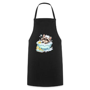 Baby_Oskar _Badewanne - Cooking Apron - black - Front - AI Model Male 185 dark (185cm)