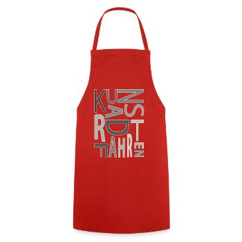 Artistic cycling, artistic cycling, indoor cycling - Cooking Apron - red - Front - AI Model Male 185 dark (185cm)
