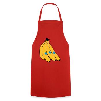 Banana - Cooking Apron - red - Front - AI Model Male 185 dark (185cm)