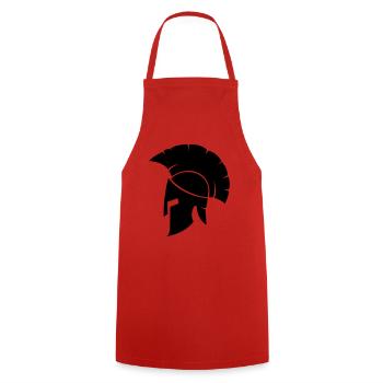 Spartiates - Tablier de cuisine - rouge - Devant - AI Model Male 185 dark (185cm)
