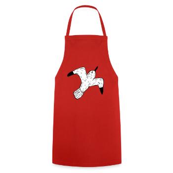 mouette - Tablier de cuisine - rouge - Devant - AI Model Male 185 dark (185cm)