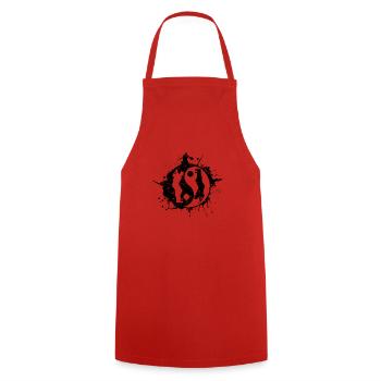 Golf Golfer Golfing Yin Yan Japanese Symbol - Cooking Apron - red - Front - AI Model Male 185 dark (185cm)