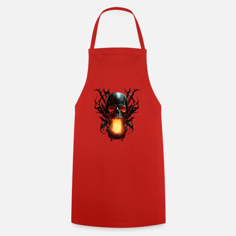 Infernal Attack - Cooking Apron - red