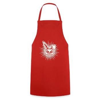 Rrrabbit - Tablier de cuisine - rouge - Devant - AI Model Male 185 dark (185cm)